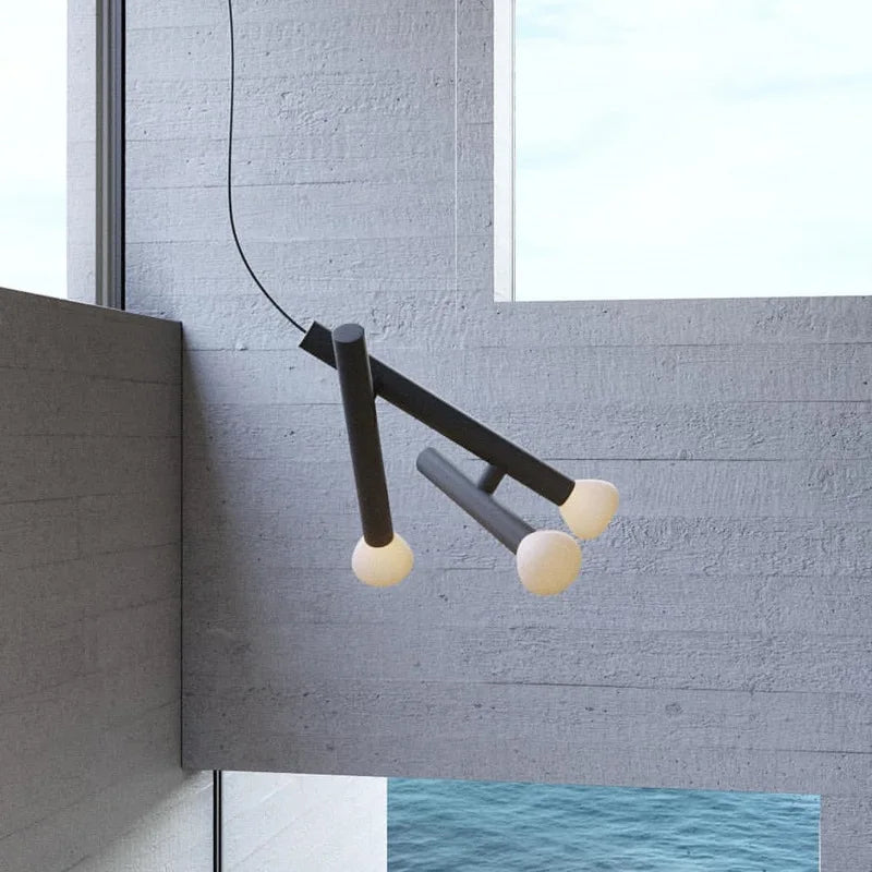 suspension design artistique luminaire décoratif cordon réglable - vue 3 sur 10