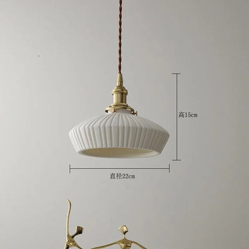 suspension moderne en céramique pour éclairage créatif intérieur - vue 4 sur 8