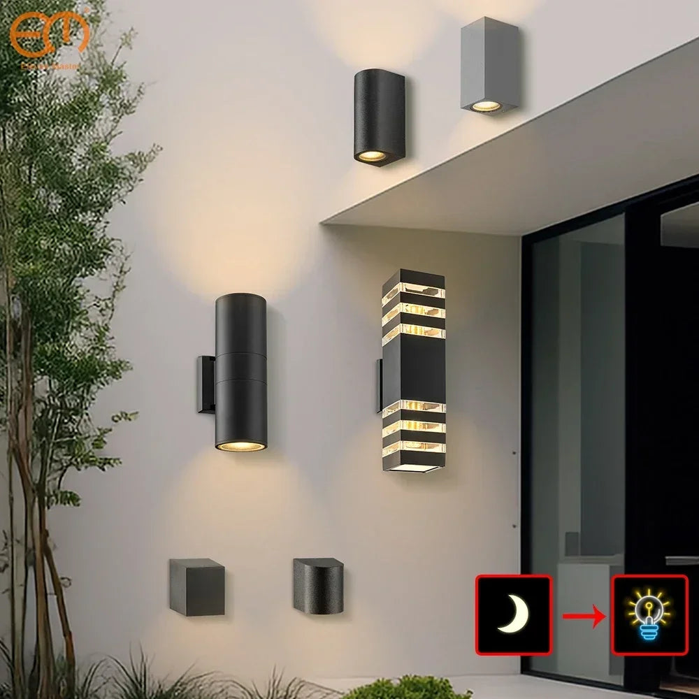 applique murale led imperméable avec capteur pour intérieur et extérieur - vue 2 sur 13