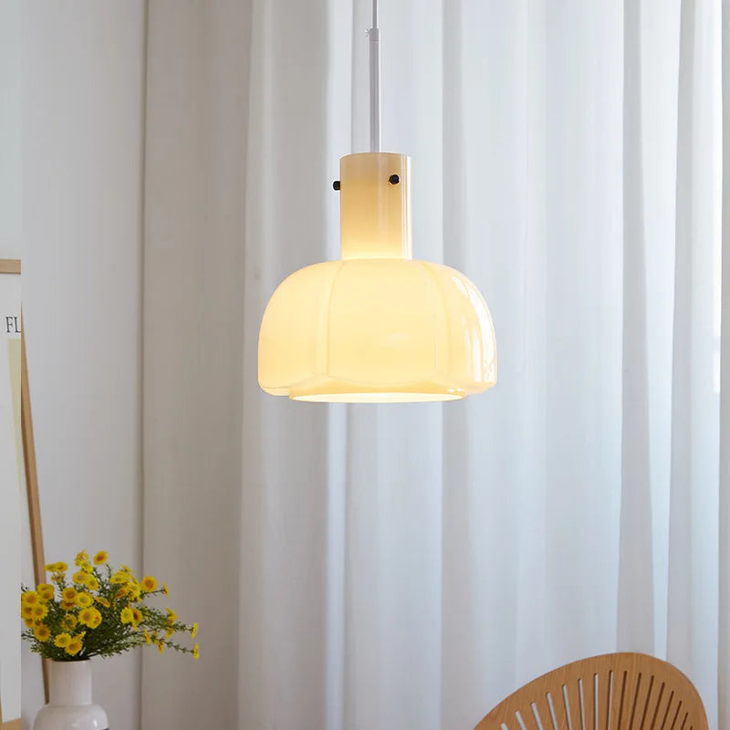 suspension en verre rétro médiéval style bauhaus pour décoration intérieure - vue 5 sur 7
