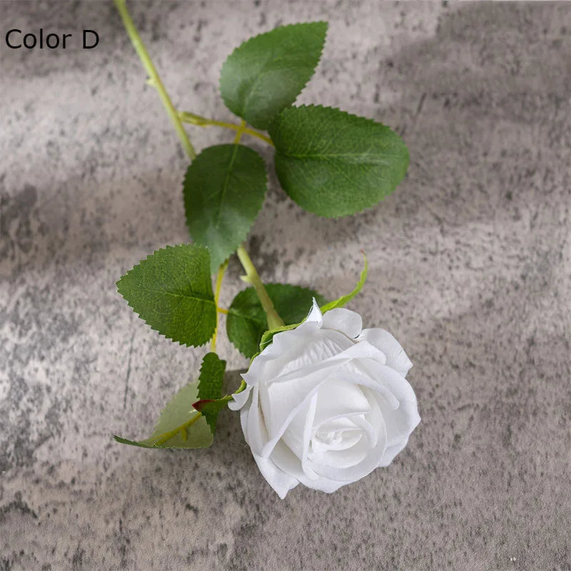 bouquet de fleurs artificielles en soie pour mariage et décoration - vue 14 sur 16