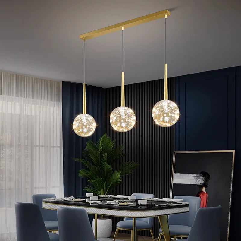 lustre nordique suspension éclairage intérieur décoration maison - vue 5 sur 10
