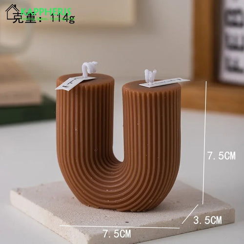 bougies parfumées en forme de u lot de cadeaux pour invités décoratives - vue 8 sur 10