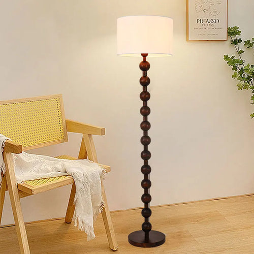 lampadaire en bois haut de gamme pour décoration intérieure rétro - vue 2 sur 8