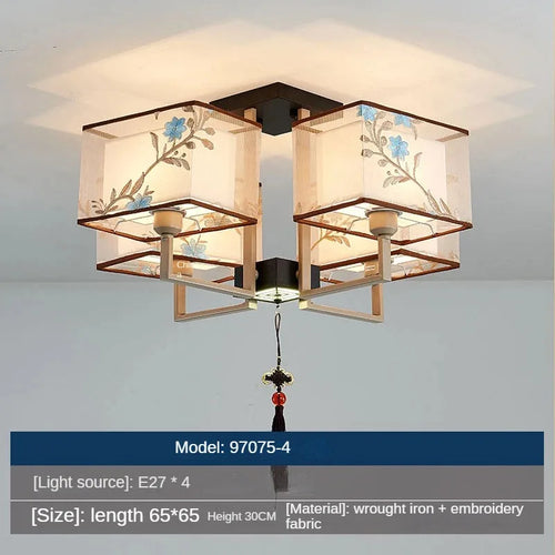 lustre chinois suspendu style moderne pour une ambiance simple - vue 18 sur 19