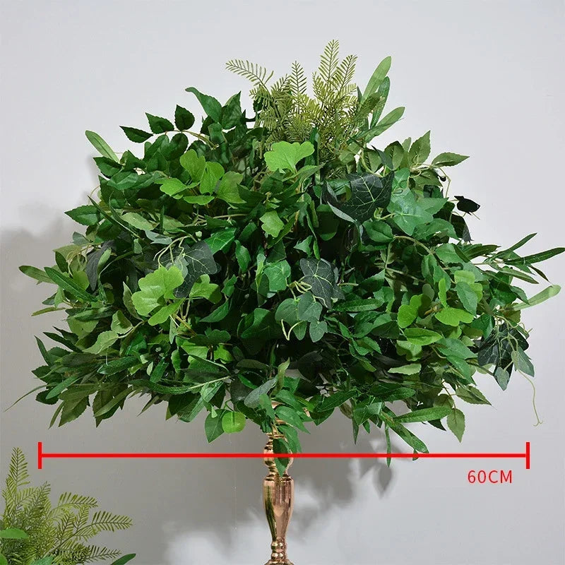 boule de plantes artificielles pour décoration de mariage et d'extérieur - vue 7 sur 8