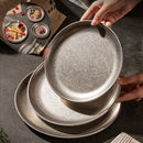 Assiettes inox style industriel retro plateaux cuisine