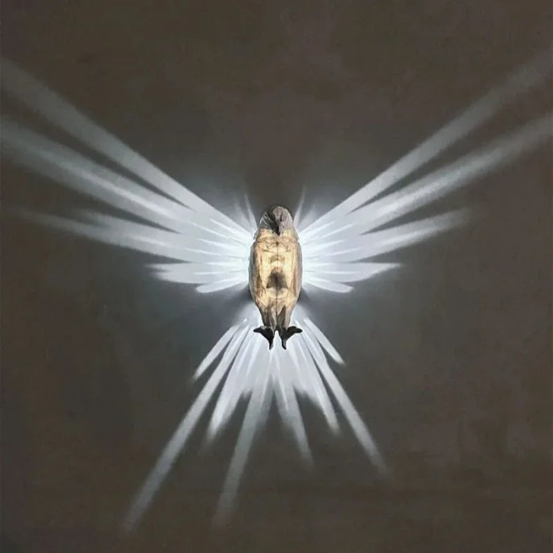 applique murale led hibou aigle décoration créative pour la maison - vue 3 sur 13
