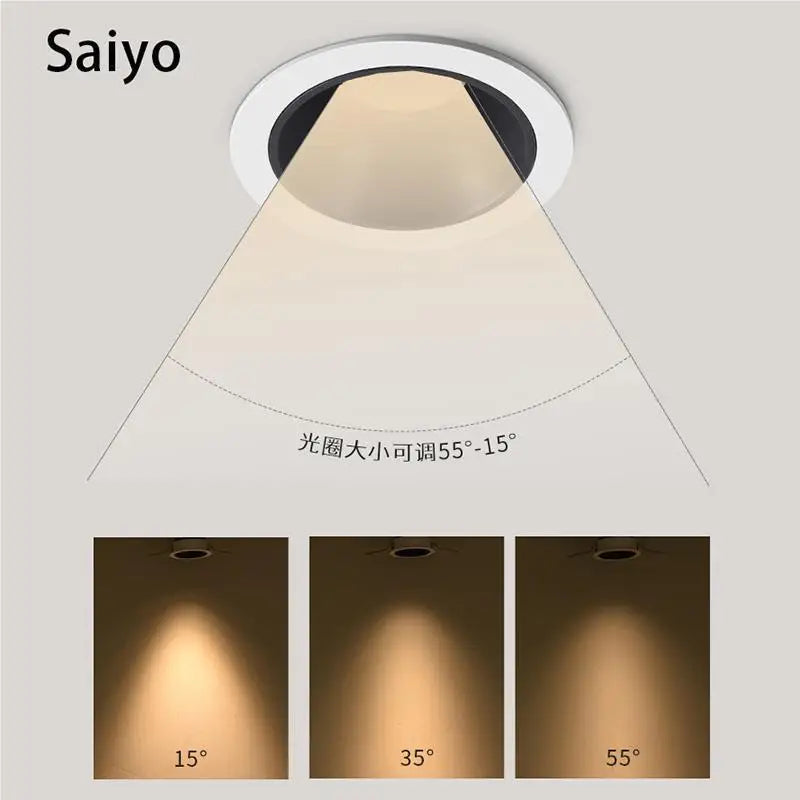 projecteurs led encastré spot 	foco lampe en aluminium - vue 5 sur 7