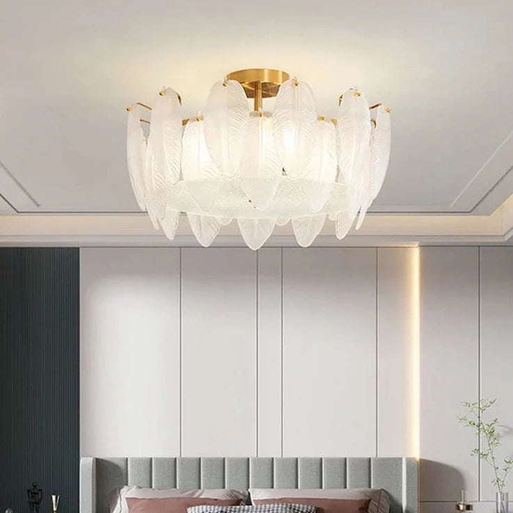 Lustre design moderne en verre - vue 4 sur 13