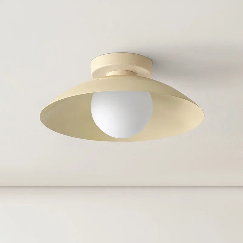 Balcony ceiling lamp, antique cream style creativity, warm and simple, modern LED home lamp, bedroom lamp, Nordic lamp - vue 3 sur 10