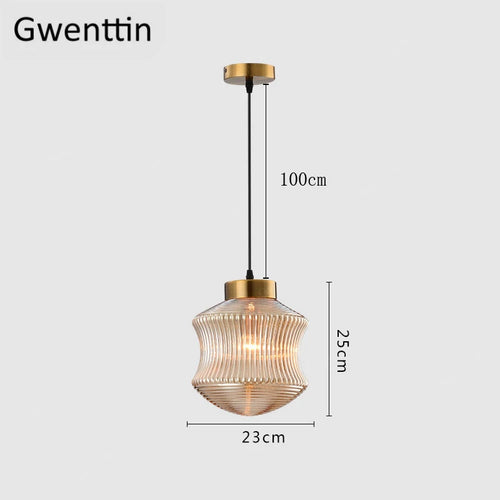 suspension en verre teinté pour décoration intérieure moderne - vue 9 sur 8