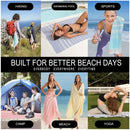 Serviette de plage turque coton franges absorbante rapide