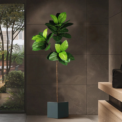 arbre artificiel ficus en plastique pour décoration tropicale - vue 4 sur 9