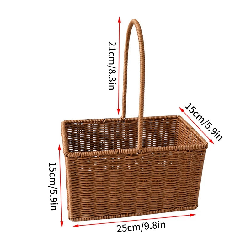 panier de rangement tissé à la main pour divers usages - vue 12 sur 17