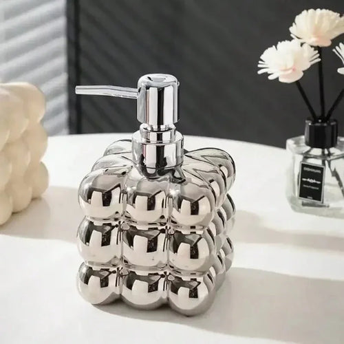 distributeur de savon liquide en céramique pour salle de bain - vue 6 sur 8