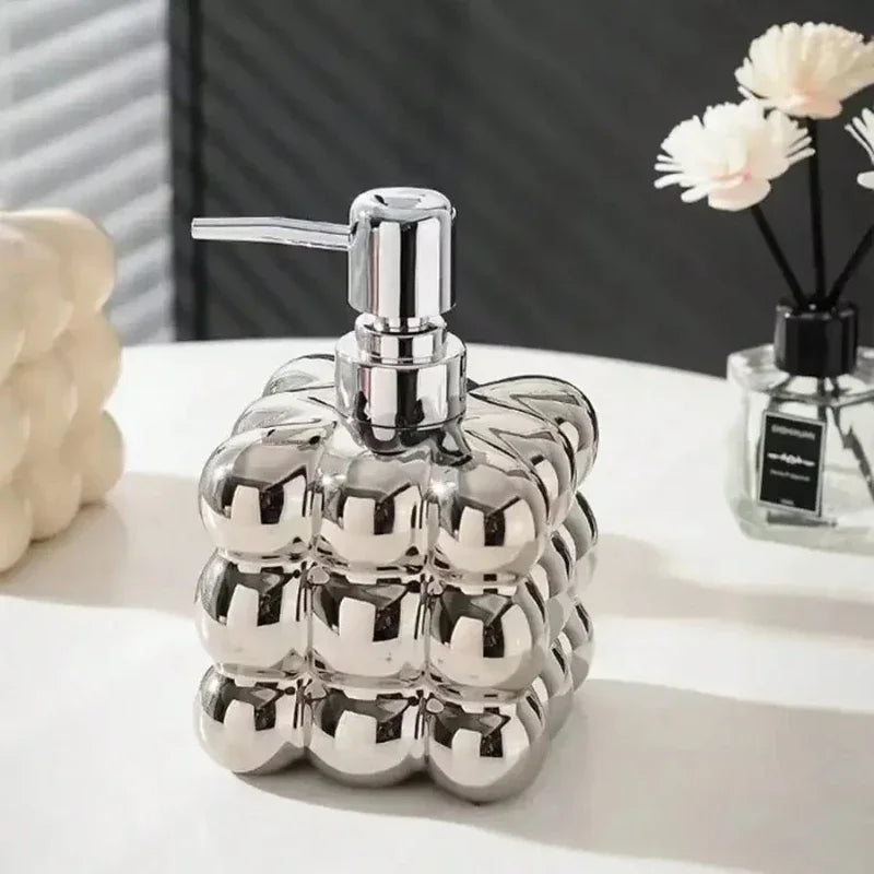 distributeur de savon liquide en céramique pour salle de bain - vue 5 sur 8