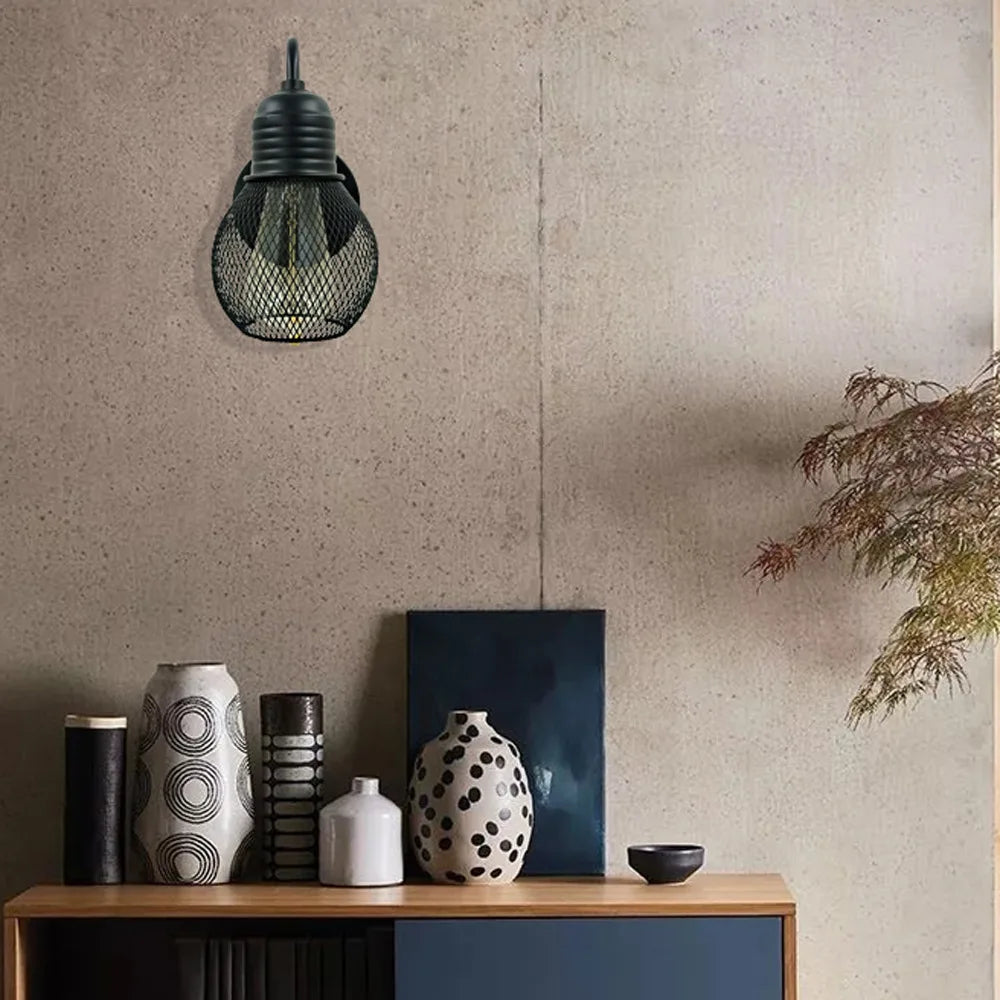 applique murale loft rétro avec interrupteur pour décoration - vue 7 sur 6