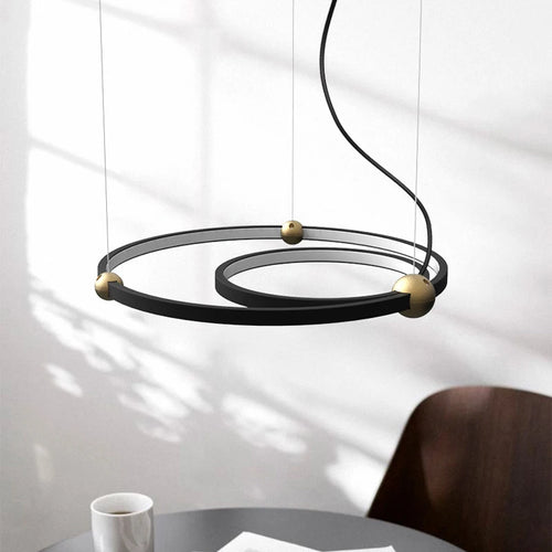suspension moderne à anneau led pour décoration intérieure - vue 2 sur 9