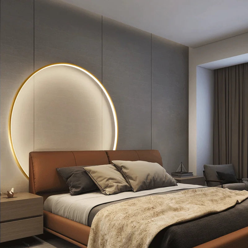 applique murale ronde en cuivre pour atmosphère de luxe créative - vue 5 sur 20