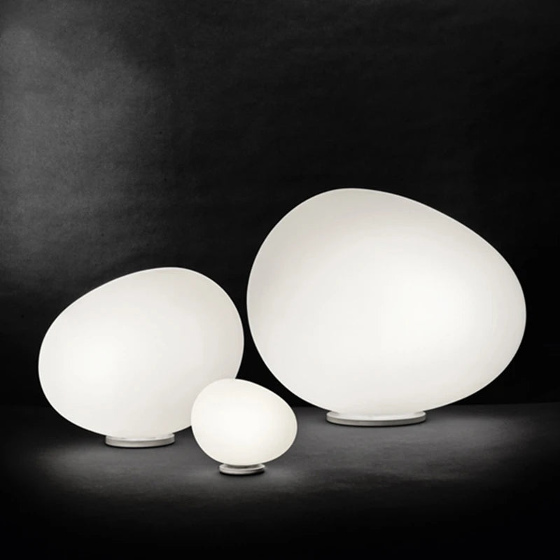 lampe de table en verre moderne créateur italien pour décoration maison
