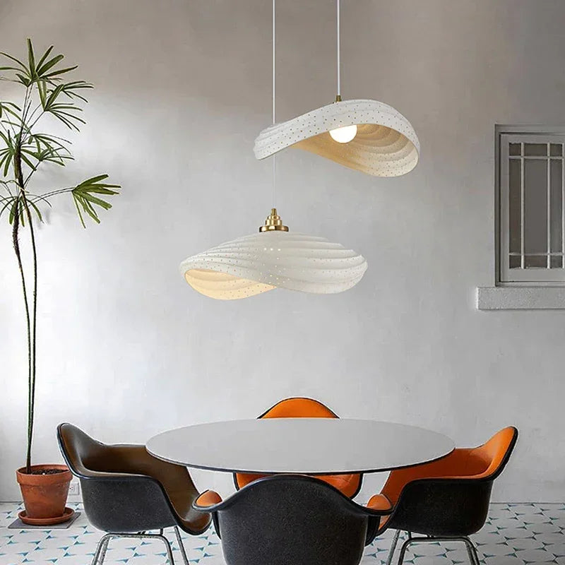 lustre wabi sabi éclairage décoratif pour intérieur moderne - vue 5 sur 18
