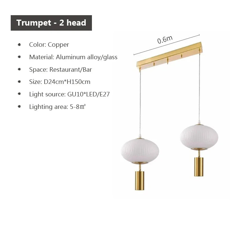 suspension en verre rétro design pour décoration intérieure - vue 11 sur 18