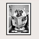 décoration murale amusante avec animaux lisant le journal