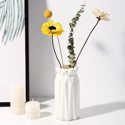 vase nordique en plastique pour fleurs décoratives modernes - vue 12 sur 12