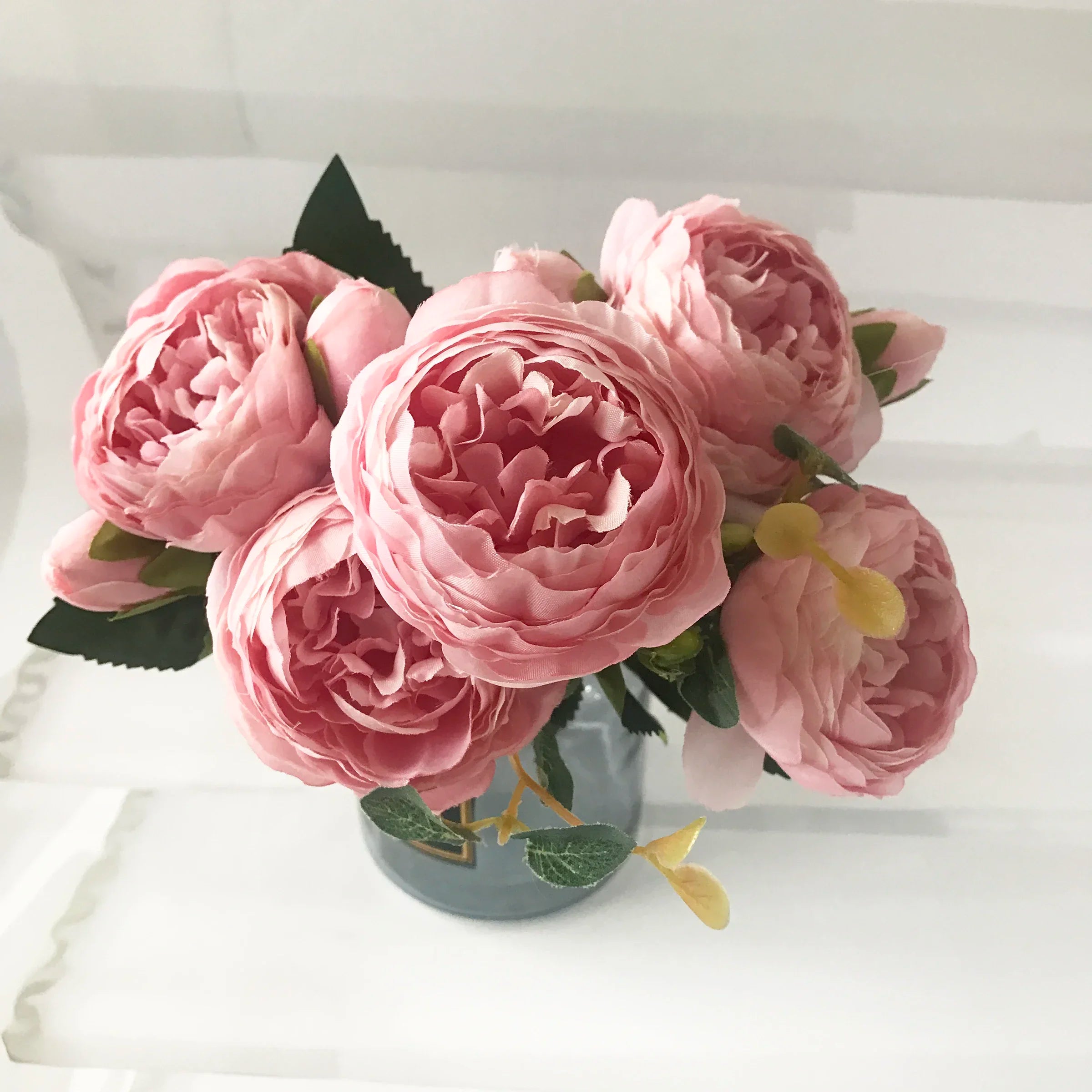 bouquet de pivoines artificielles pour décoration de mariage intérieur - vue 8 sur 17