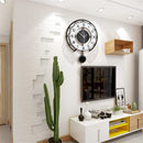 horloge murale pivotante créative design silencieuse pour décoration intérieure