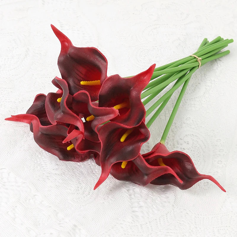 lot de fleurs artificielles lys calla pour mariage et décoration florale - vue 20 sur 23