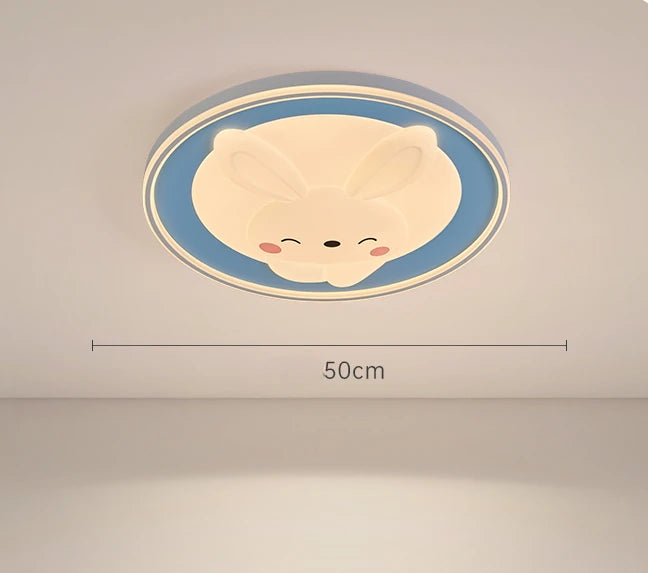 plafonnier lapin dessin animé pour décoration chambre enfants