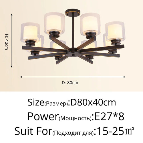 Bosmos European Style Decorative LED Chandeliers For Living Rooms, Bedrooms, And Modern Simple Indoor Lighting - vue 17 sur 21