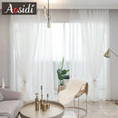Voilage tulle léger moderne pour salon chambre