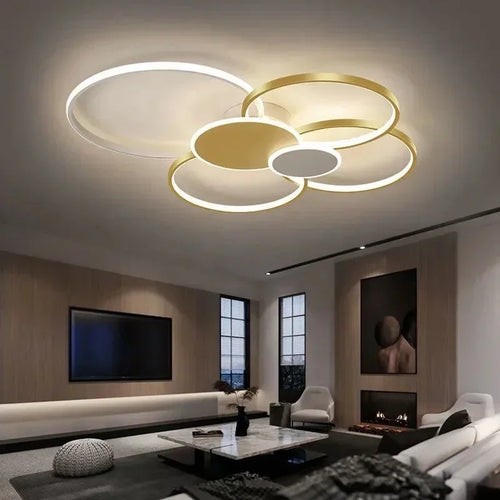 plafonnier design moderne circulaire en led pour intérieur élégant - vue 2 sur 13