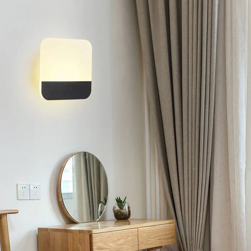applique murale led simple pour un éclairage d'intérieur décoratif