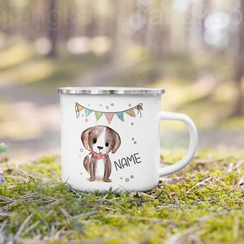 Mug enfant personnalisé animal cartoon avec prénom