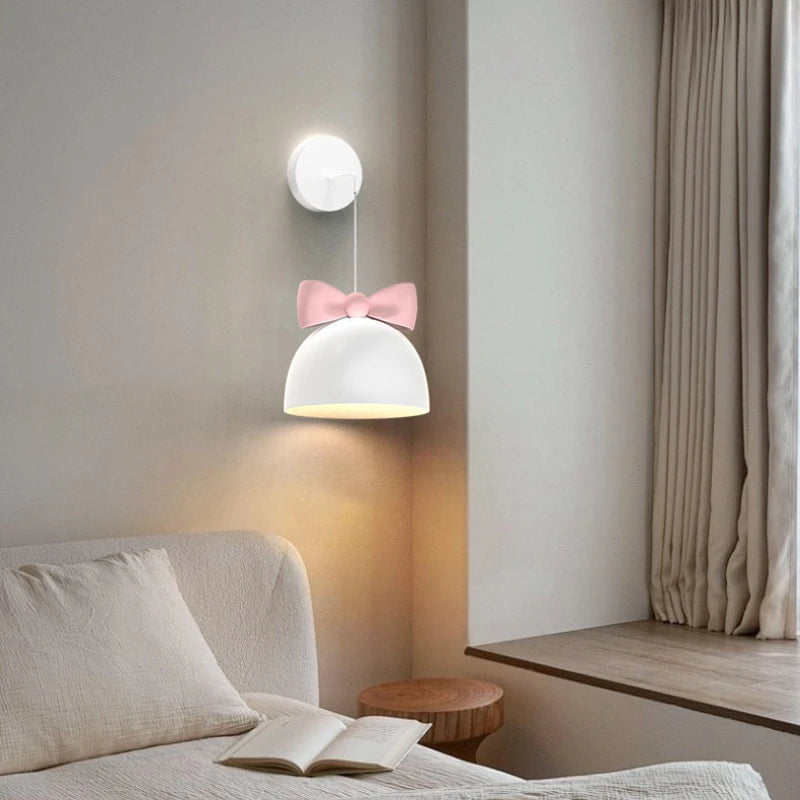 lustre mignon pour chambre d'enfant avec nœud lapin - vue 6 sur 12