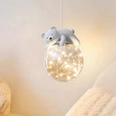 lustre moderne mignon pour chambre d'enfants ours et lapin
