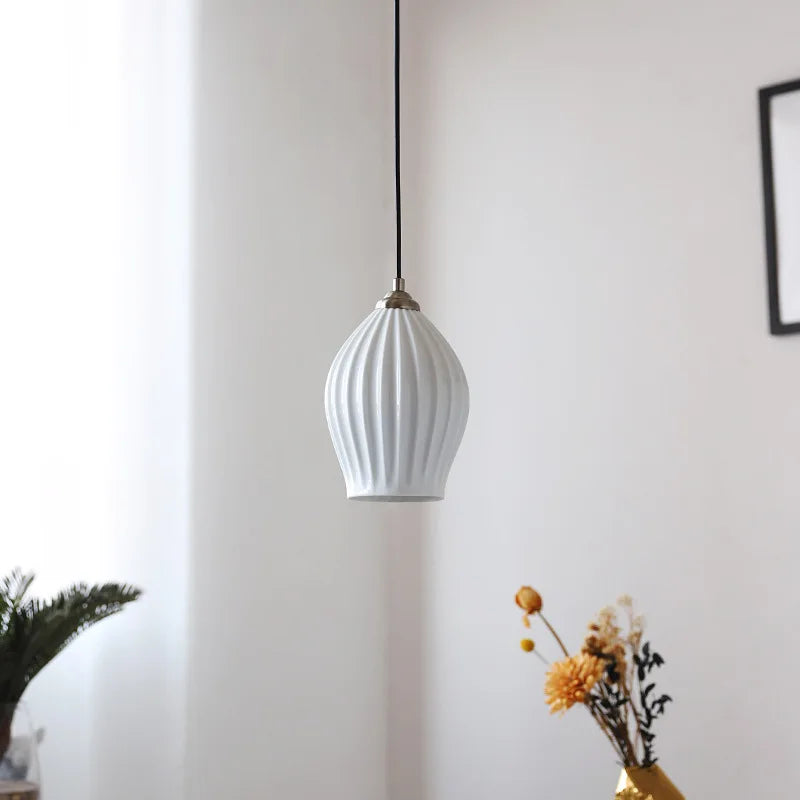 suspension en céramique design nordique créatif pour éclairage moderne - vue 4 sur 11