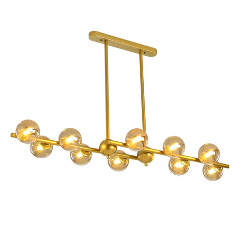 lustre moderne en verre pour éclairage intérieur décoratif - vue 7 sur 10