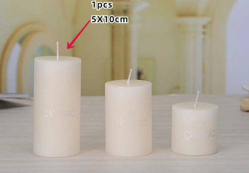 bougies piliers parfumées décoratives sans fumée en plusieurs tailles et couleurs - vue 27 sur 29