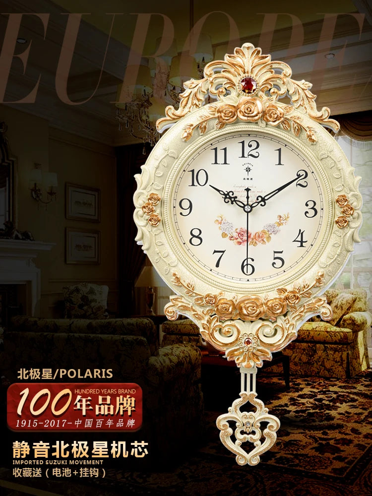 horloge murale de luxe silencieuse style moderne pour décoration intérieure - vue 5 sur 11