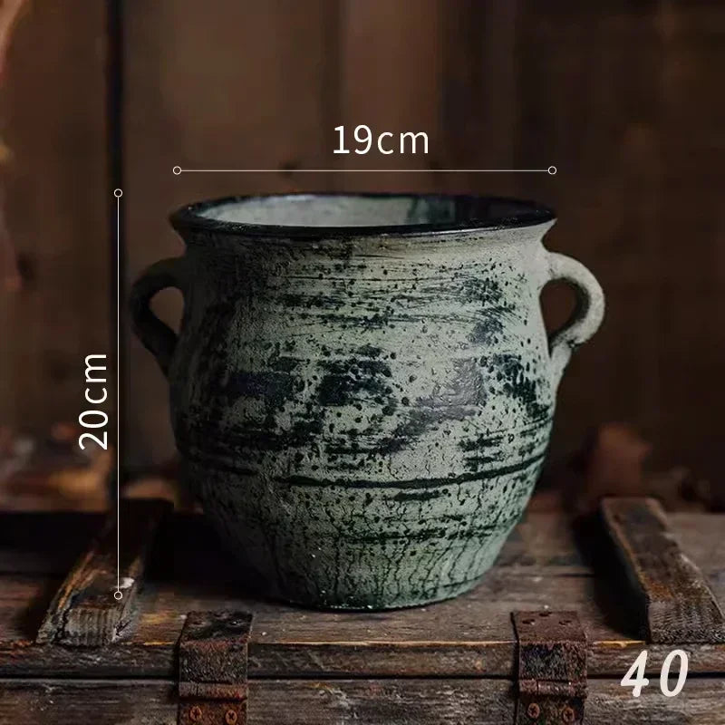 jardinières en poterie rustiques pour décoration intérieure et extérieure - vue 20 sur 25