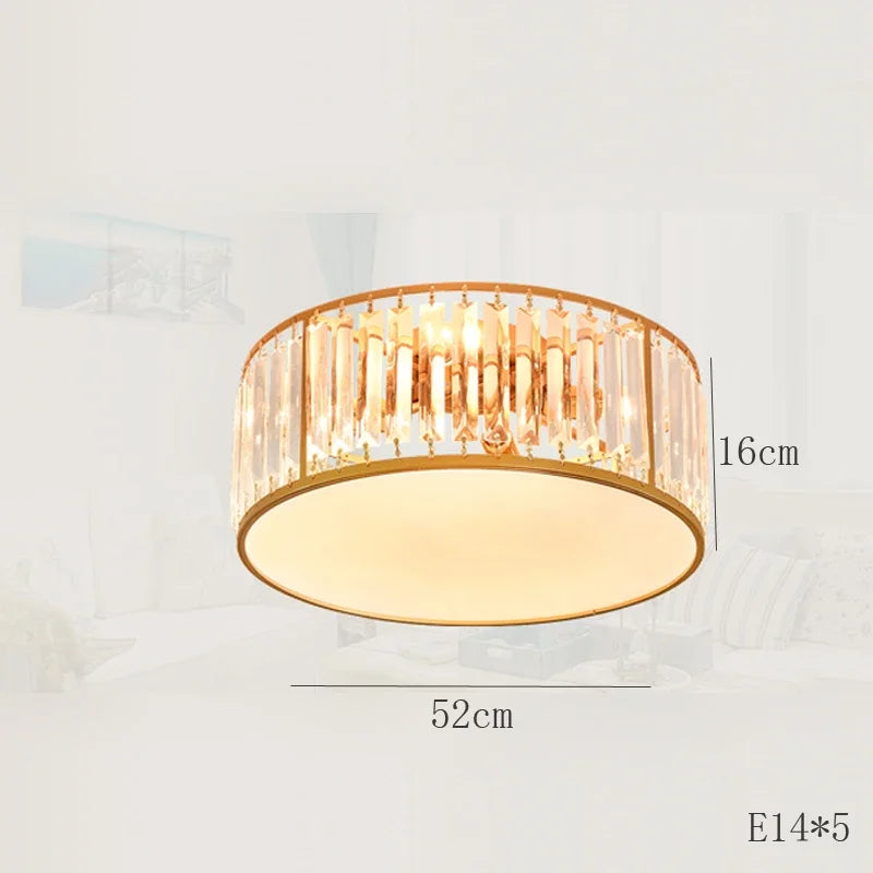 plafonnier led en cristal décoration intérieure moderne pour votre espace - vue 12 sur 12