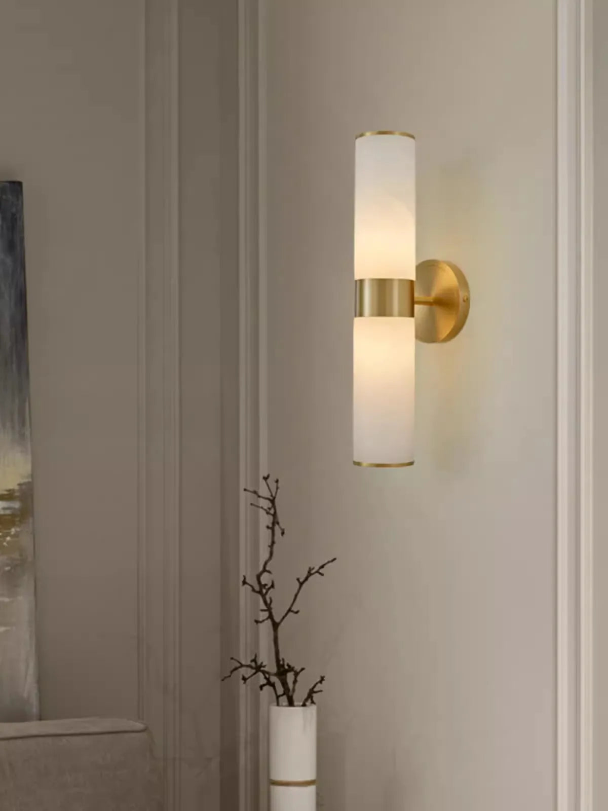 applique murale moderne cuivre salle luminaire - vue 3 sur 10