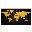 carte du monde vintage peinture sur toile art mural décoratif
