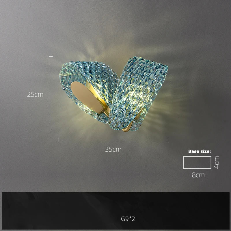 lustre suspendu en verre cristal éclairage moderne pour intérieur - vue 16 sur 21