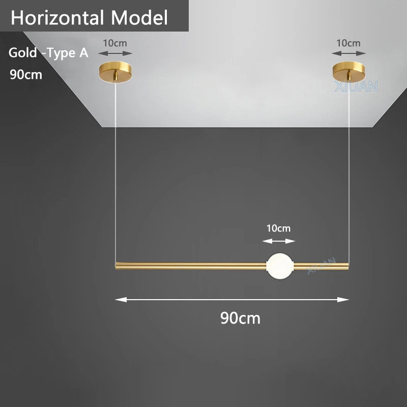 suspension horizontales modernes pour table à manger - vue 22 sur 22